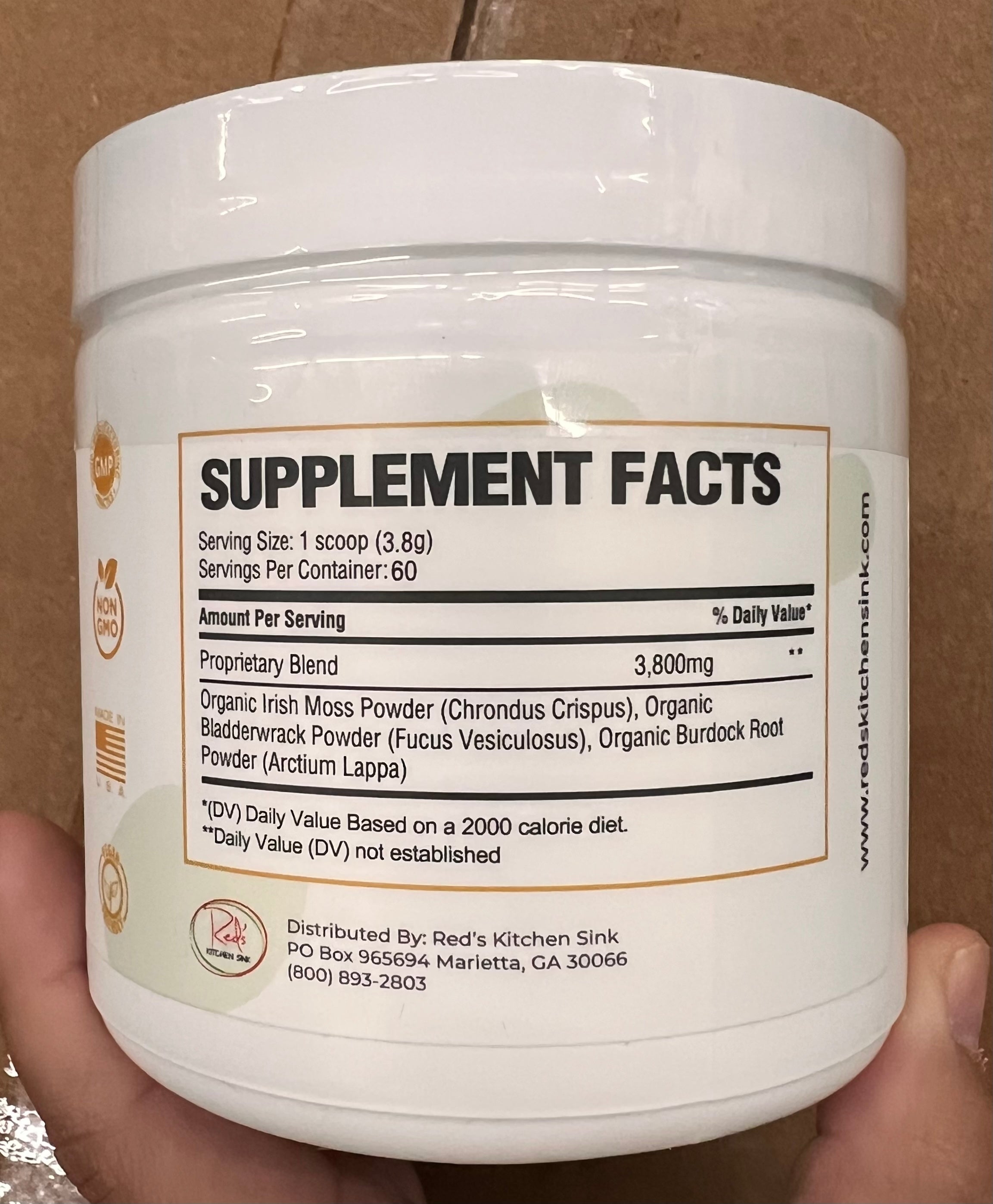 Cell Fuel 102 Organic Sea Moss Powder Herbal Blend Unflavored 229g (8oz) – Daily Wellness Supplement