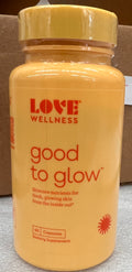 Love Wellness Good to Glow Collagen Capsules – Skin Support Supplement with Biotin, Vitamin C & Zinc – 60 Capsules