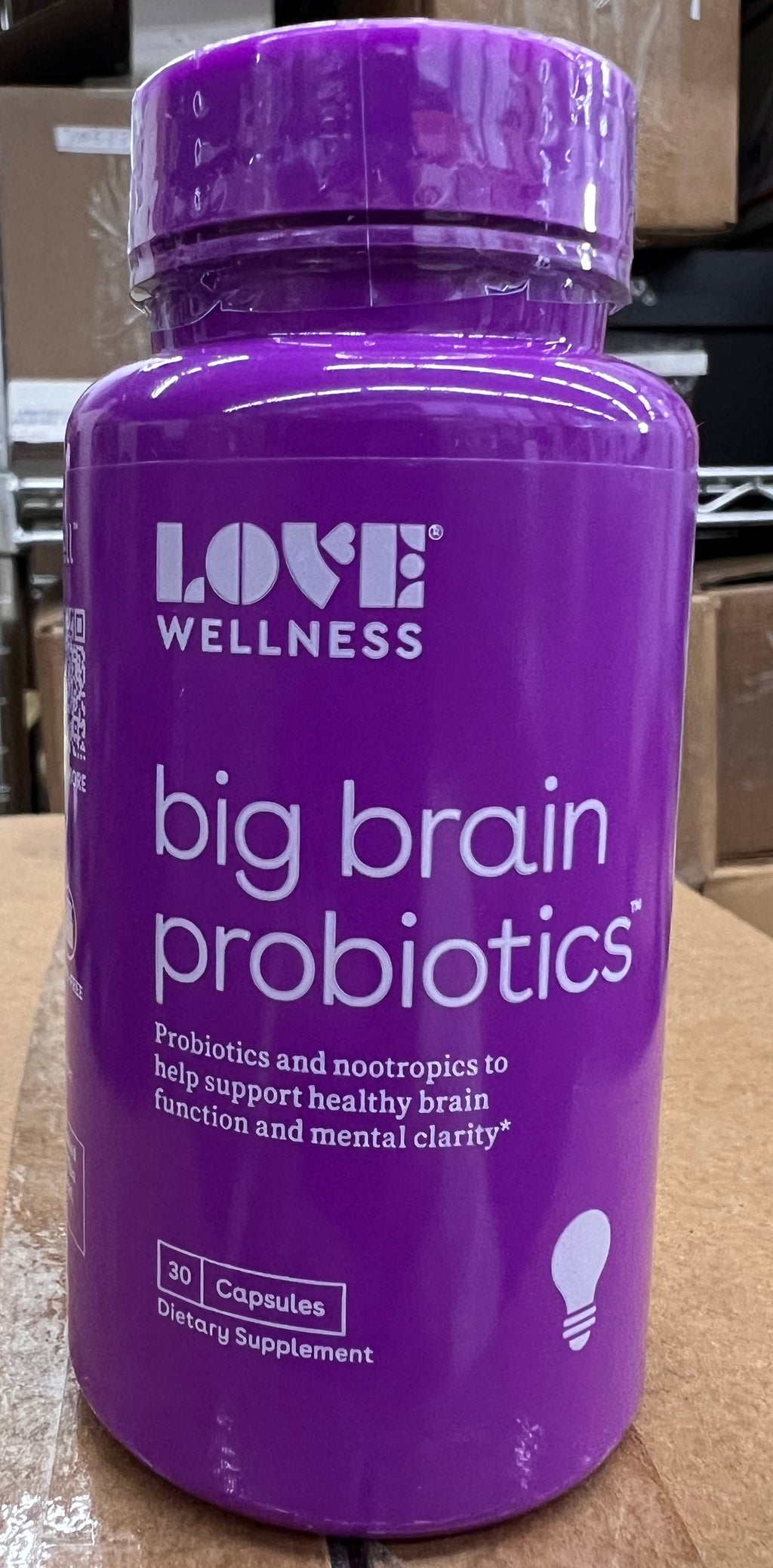 Love Wellness Big Brain Probiotics - 30ct (3 Boxes Total)
