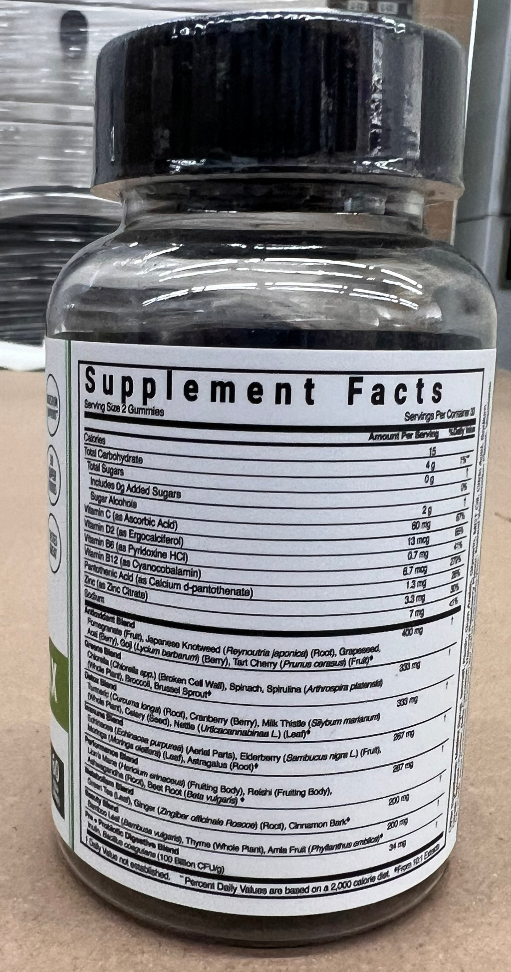 ZHOU Supergreens Max Raspberry Vegan Gummies – Daily Greens Supplement – 60 Gummies