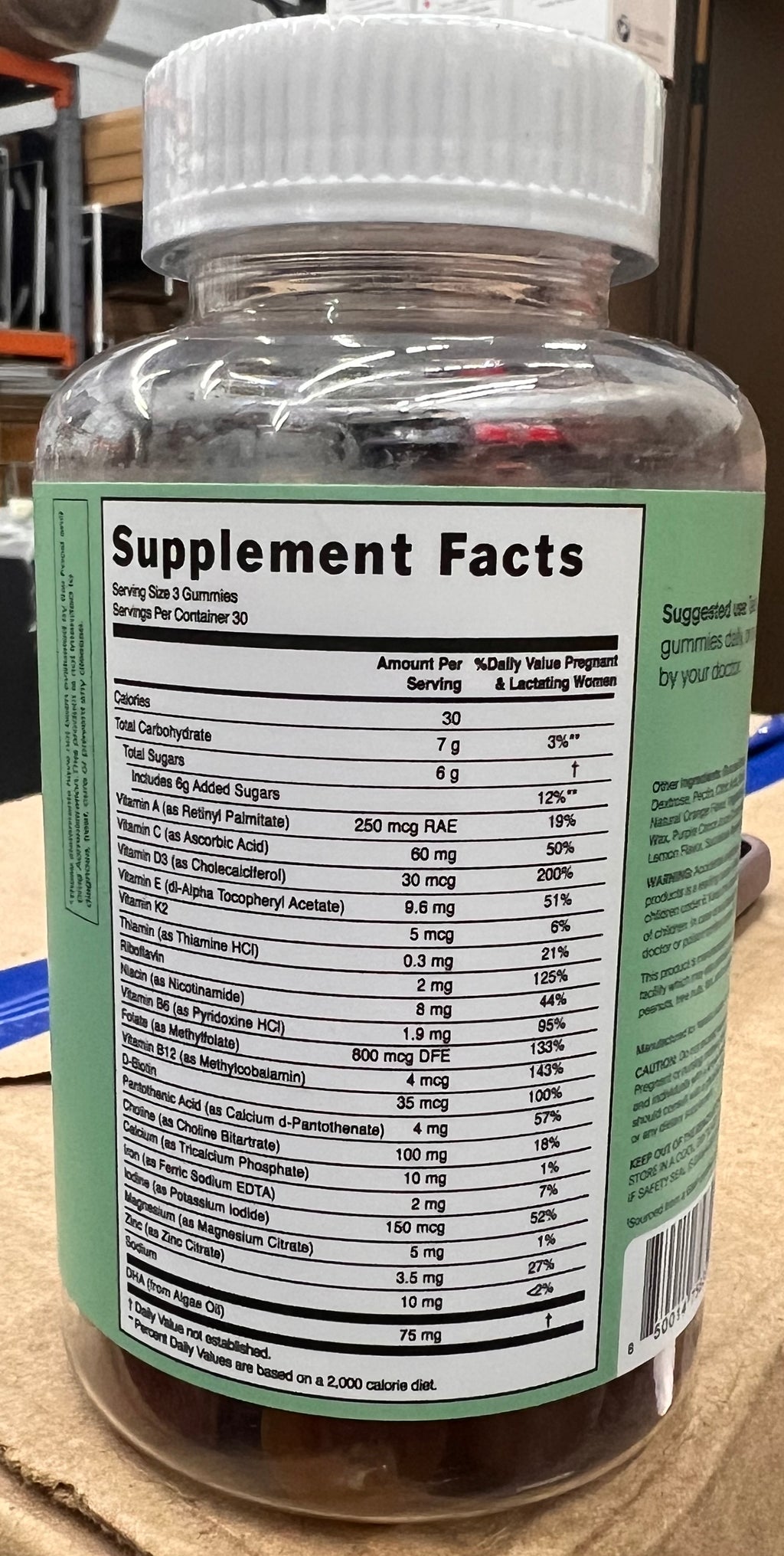 Natalist Prenatal Gummies – Daily Prenatal Vitamin Supplement for Women – 90 Count