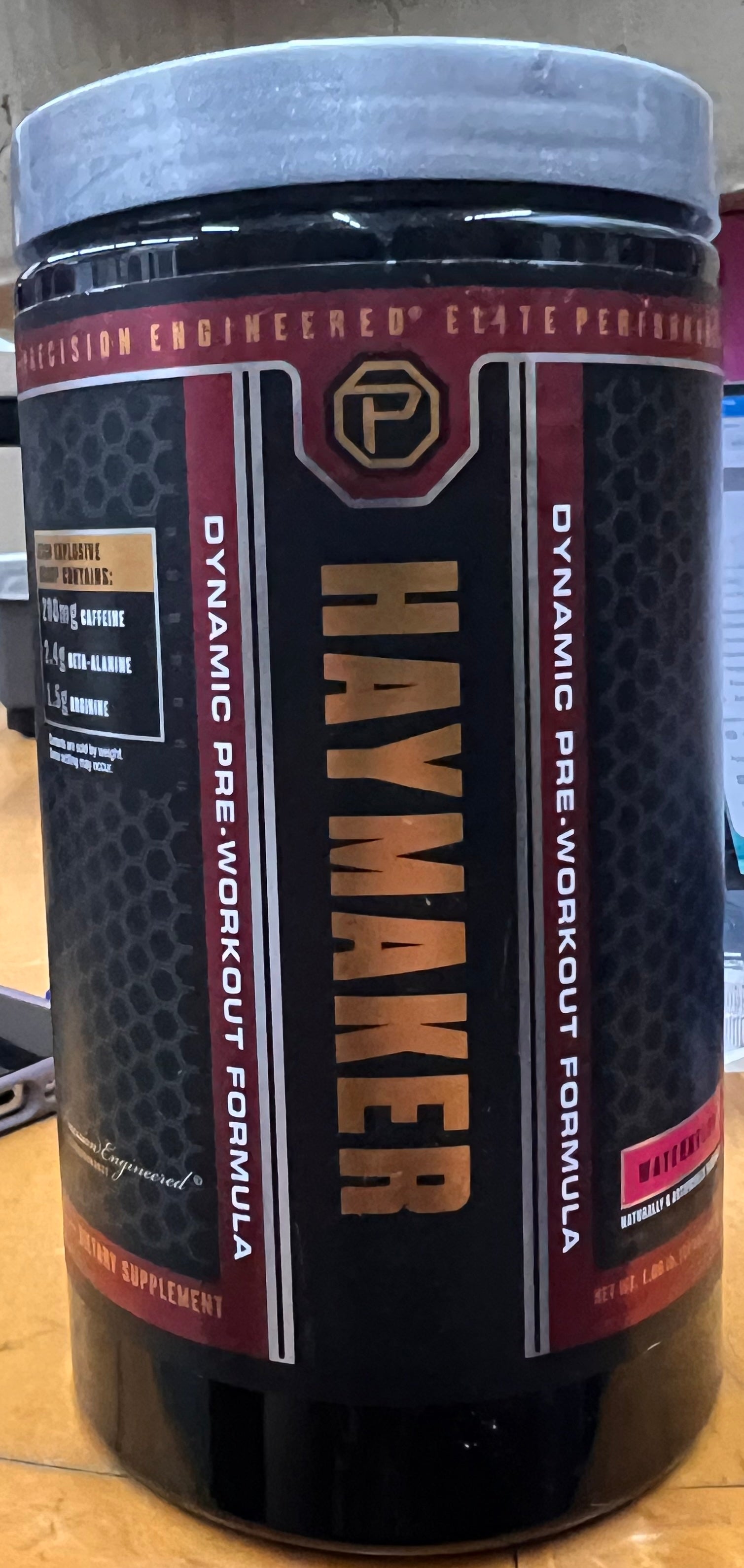 Haymaker Dynamic Pre-Workout Formula – Elite Performance Powder – Watermelon Flavor – 480g