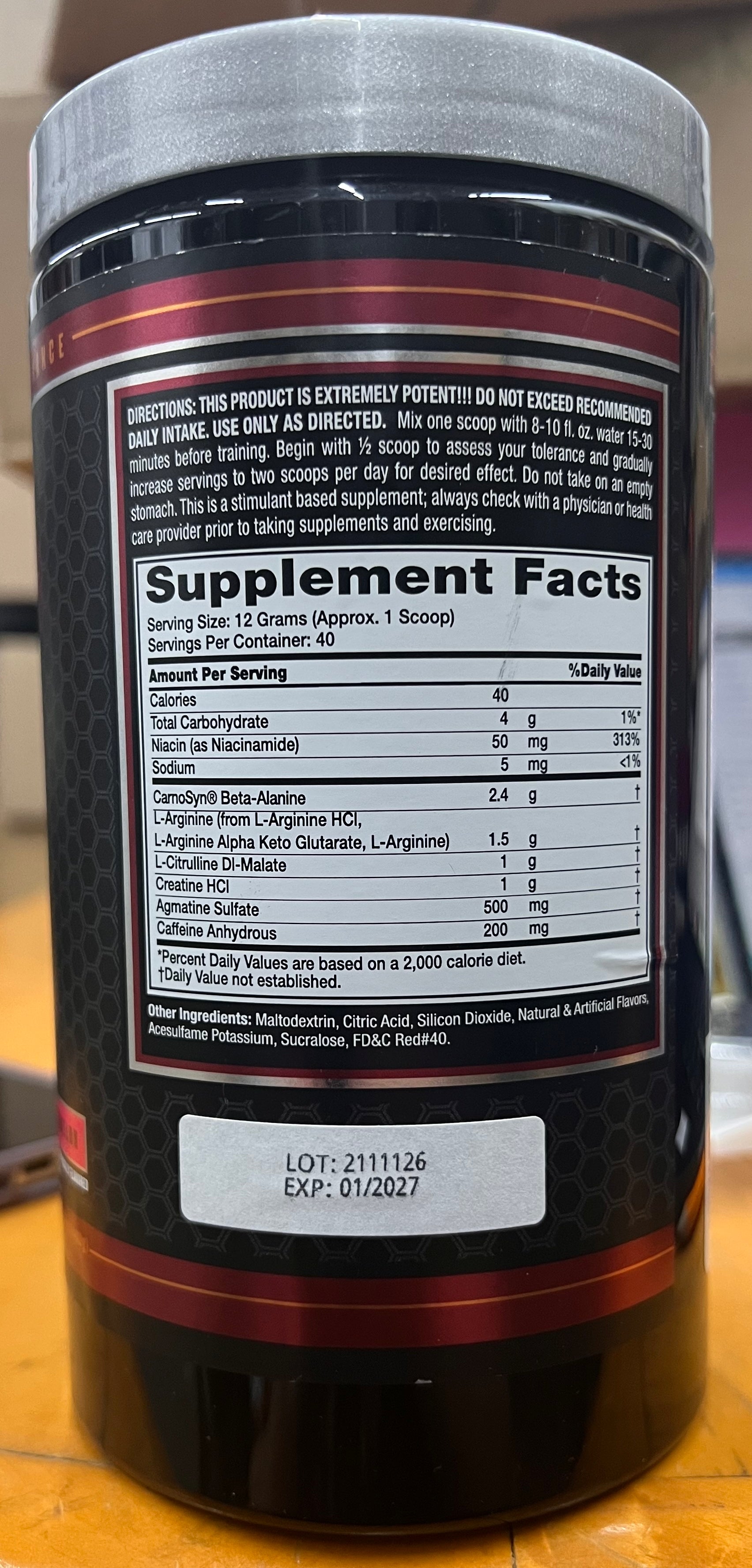 Haymaker Dynamic Pre-Workout Formula – Elite Performance Powder – Watermelon Flavor – 480g