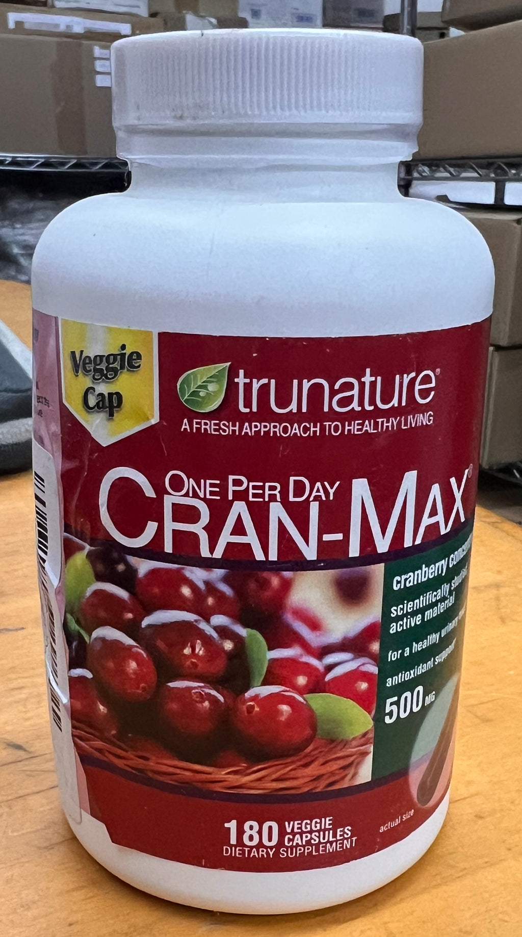 Trunature Cran-MAX Cranberry 500 mg – 180 Veggie Caps