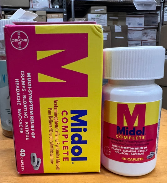 Midol Complete 2-for-1 Value Pack – Multi-Symptom Menstrual Relief
