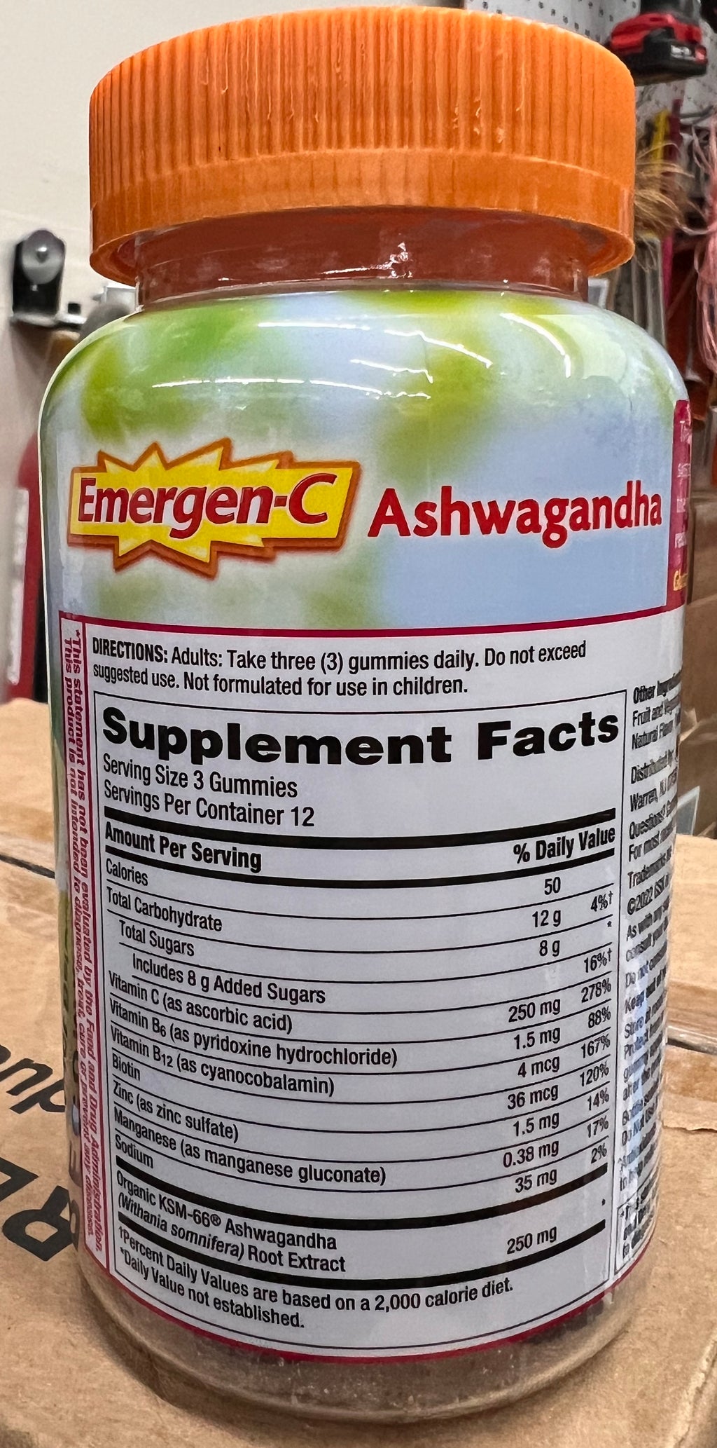 Emergen-C Ashwagandha Immune and Stress Gummies
