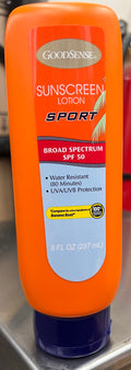 GoodSense Sunscreen Lotion SPF 50 Sport – Water Resistant – 8 oz