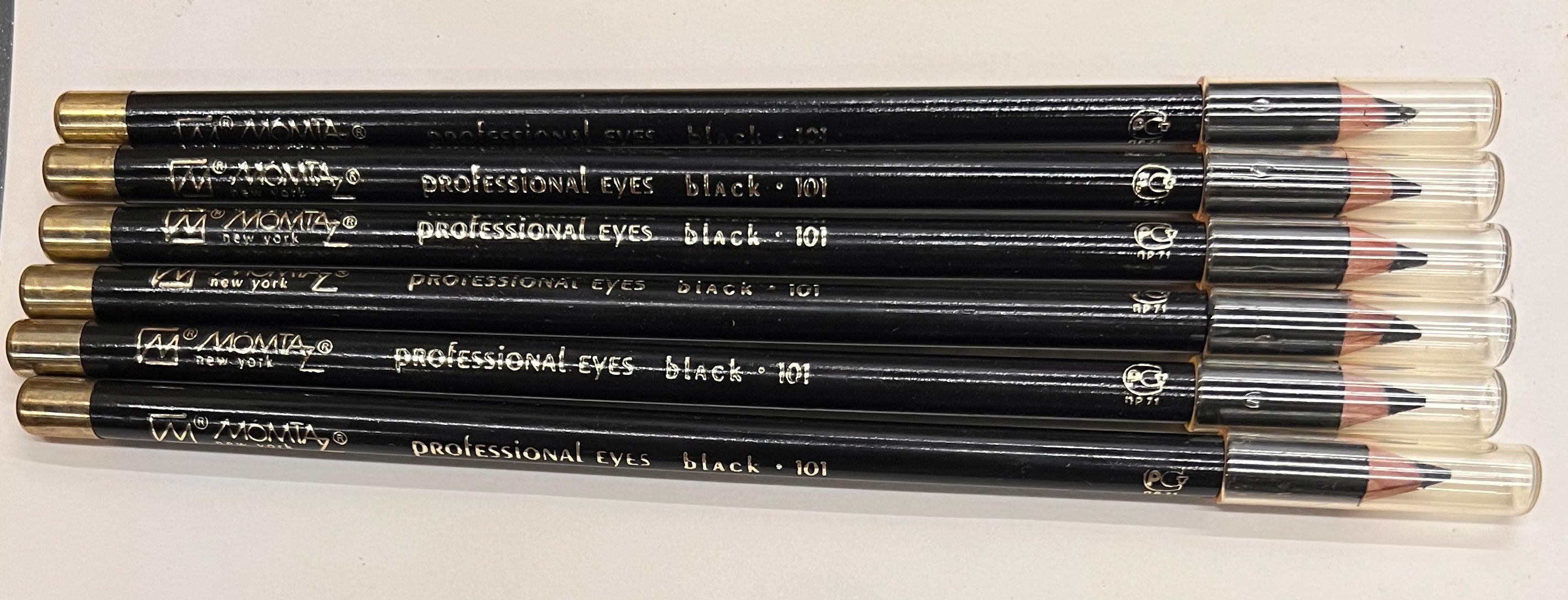 Momtaz Eye Pencil Black 101 – Professional Eyeliner – 6 Pack – New