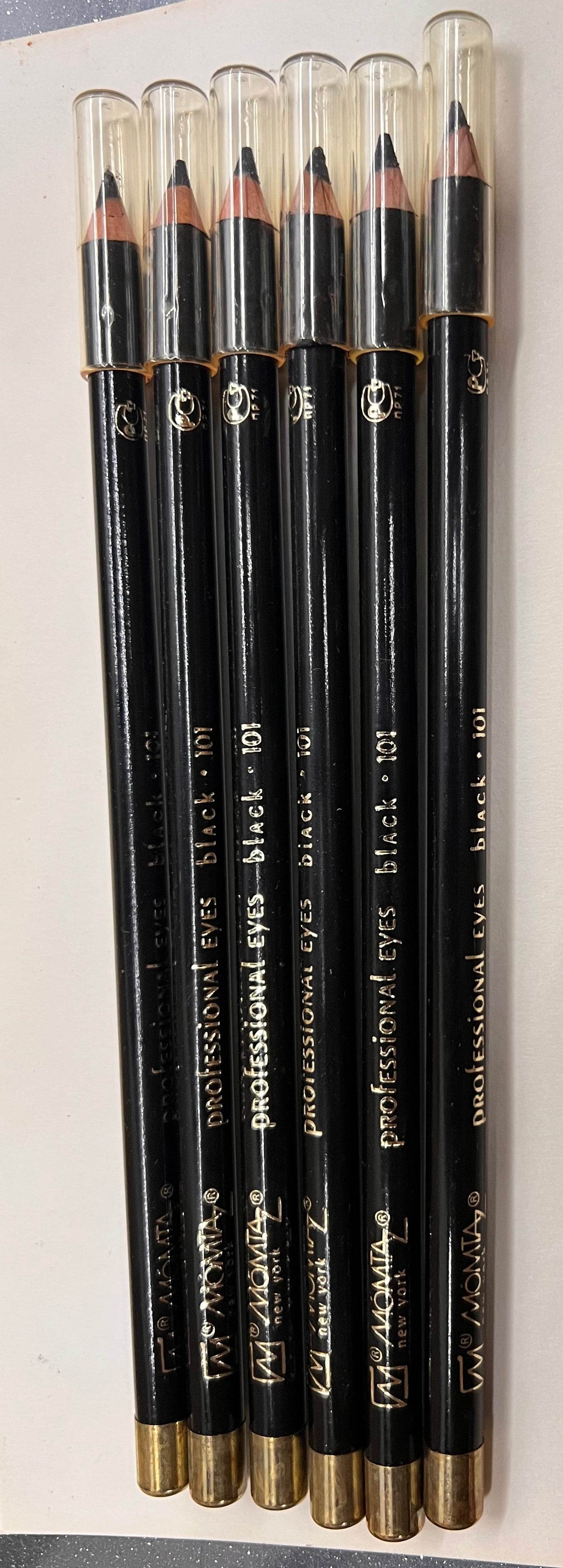 Momtaz Eye Pencil Black 101 – Professional Eyeliner – 6 Pack – New