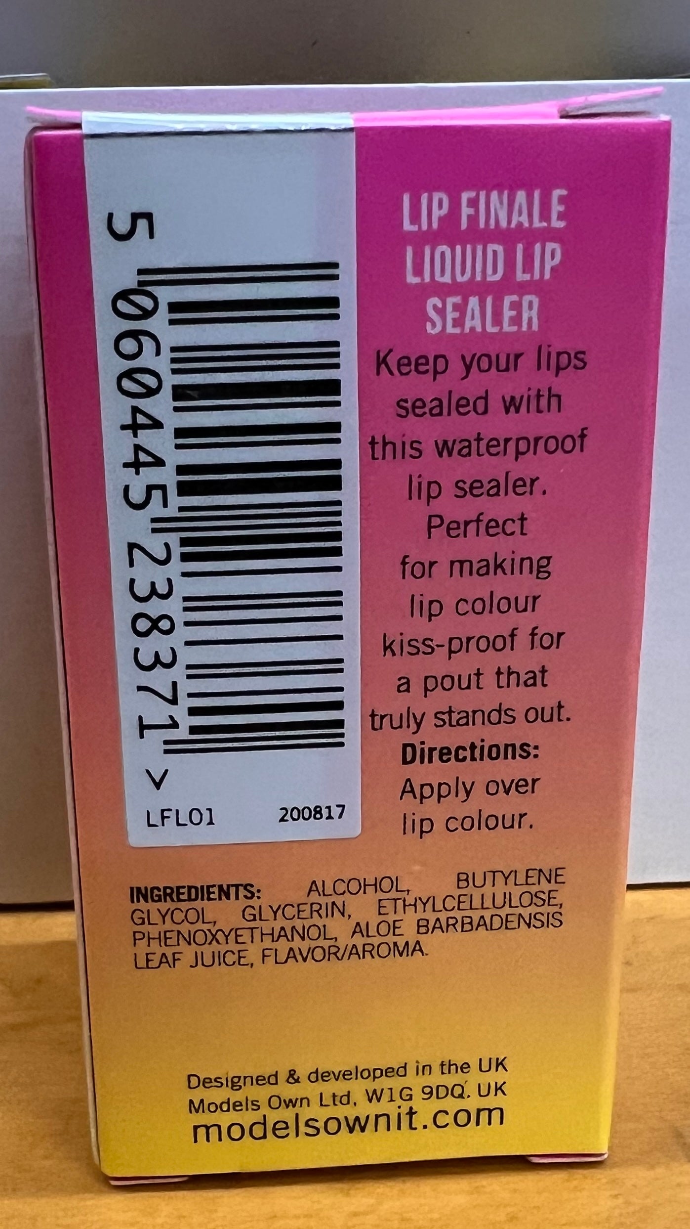 3 Pack Value Bundle- Models Own Lip Finale Liquid Lipstick Color Sealer – Clear Top Coat
