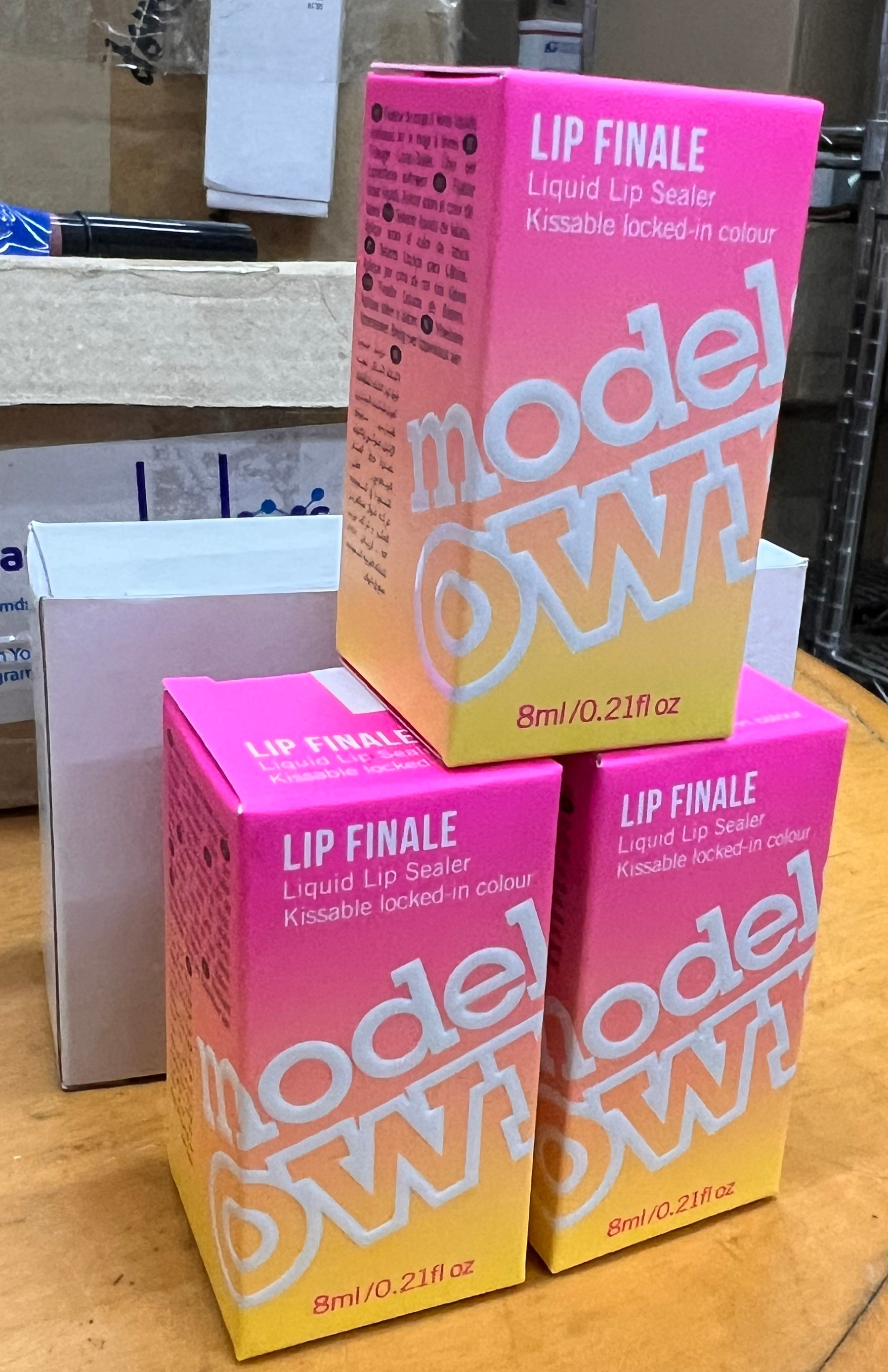 3 Pack Value Bundle- Models Own Lip Finale Liquid Lipstick Color Sealer – Clear Top Coat