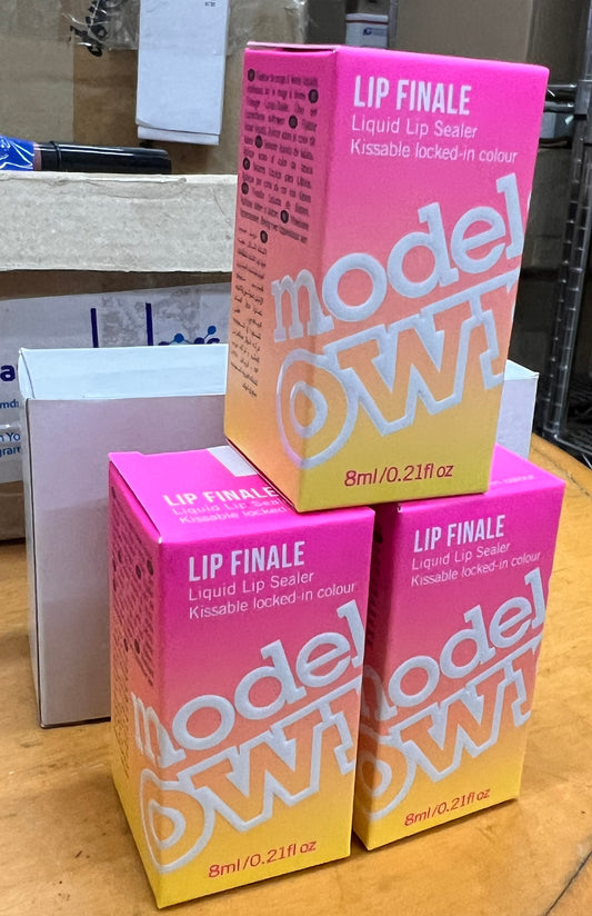 3 Pack Value Bundle- Models Own Lip Finale Liquid Lipstick Color Sealer – Clear Top Coat