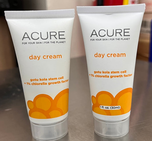 Acure Day Cream – Gotu Kola Stem Cell + 1% Chlorella – 2 Pack Value Bundle