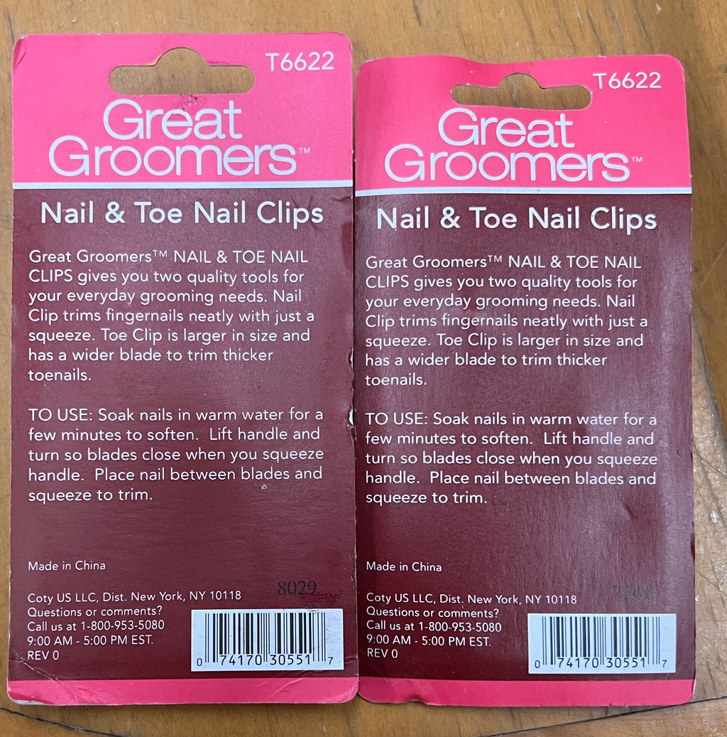 Great Groomers Nail & Toenail Clippers 4Pc Value Set – Stainless Steel