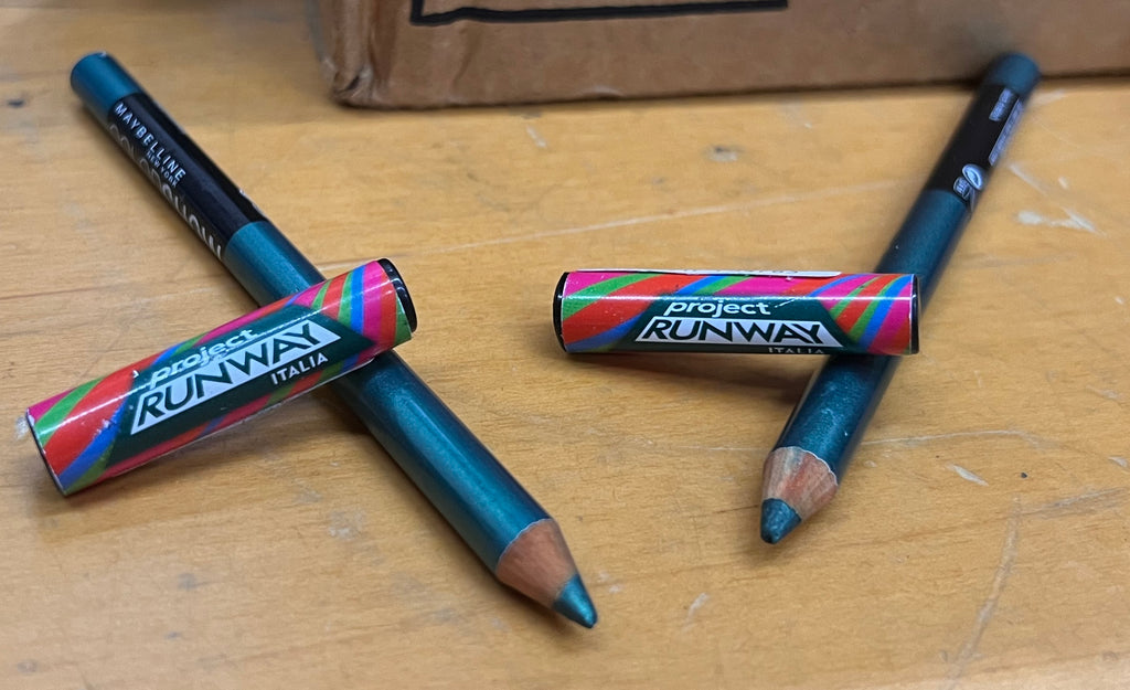 NEW Lot of 2 Maybelline Color Show Crayon Kohl Eyeliner Bright Green Eye Pencil