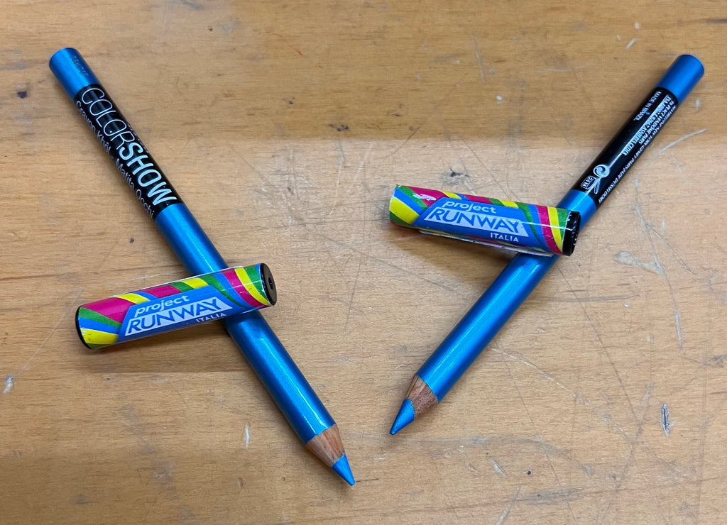 NEW Lot of 2 Maybelline Color Show Crayon Kohl Eyeliner Electric Blue Eye Pencil