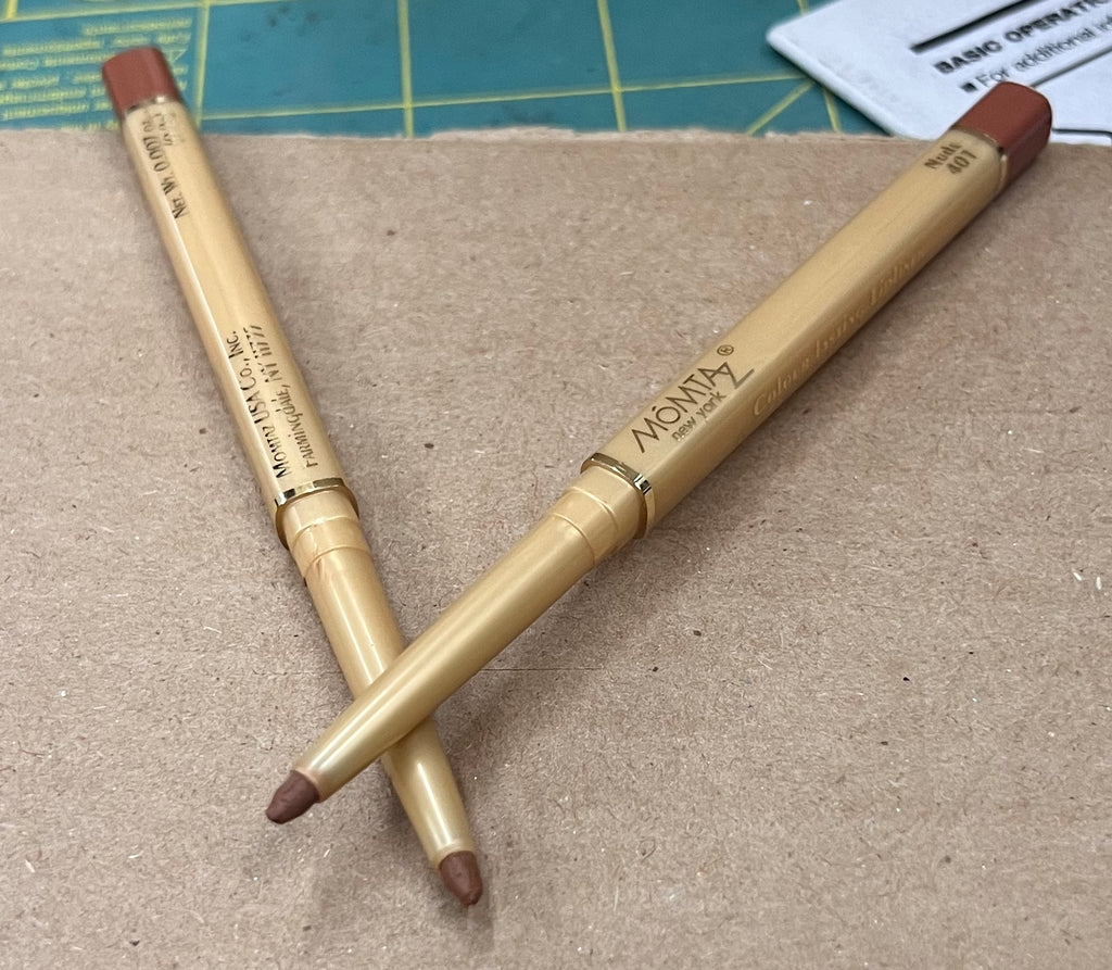 2pck Colour Lasting Lip Liner Momtaz Nude 401 with Sharpener – Long Wear Lip Pencil