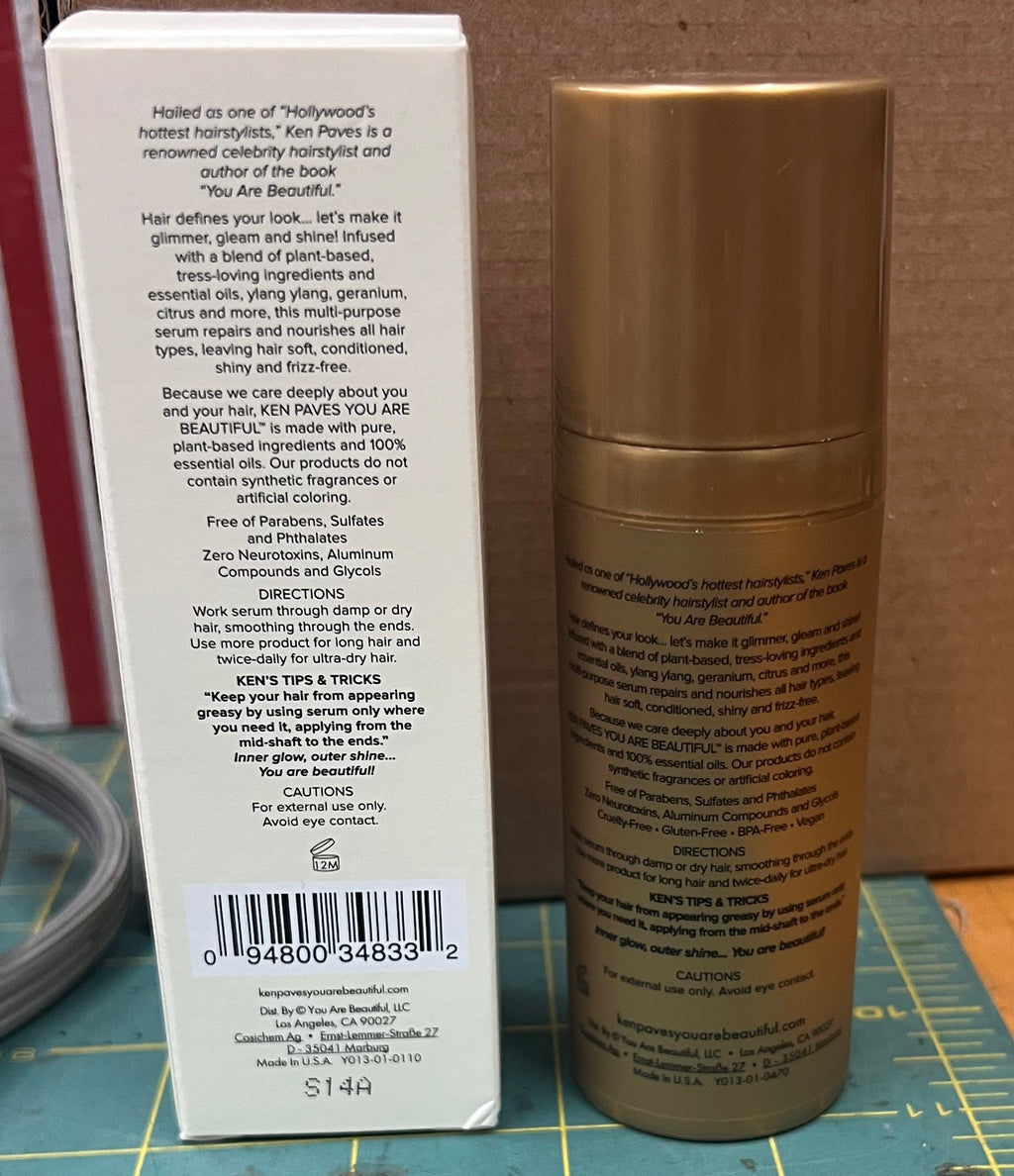 Ken Paves You Are Beautiful Repair & Nourish Shine Serum 1.7 oz / 50 mL Hair Treatment