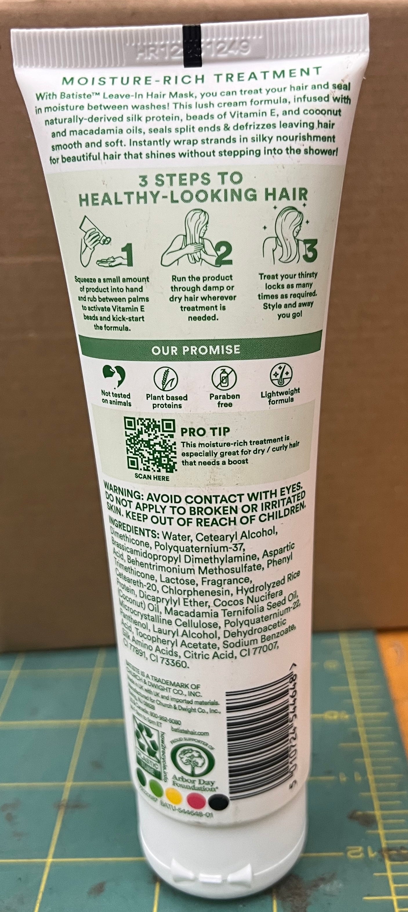 Batiste Smooth Leave-In Hair Mask 5.07 fl oz Anti-Frizz Hair Smoothing Treatment