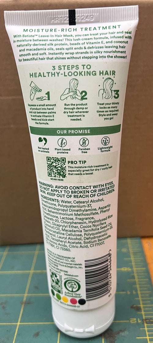 Batiste Smooth Leave-In Hair Mask 5.07 fl oz Anti-Frizz Hair Smoothing Treatment
