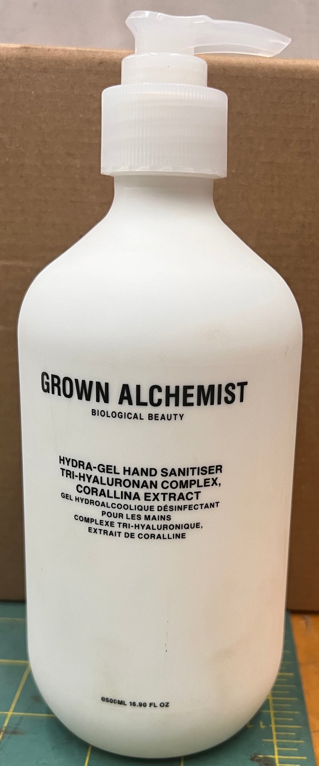 Grown Alchemist Hydra-Gel Hand Sanitizer Tri-Hyaluronan Complex & Corallina Extract 16.9 fl oz 500mL