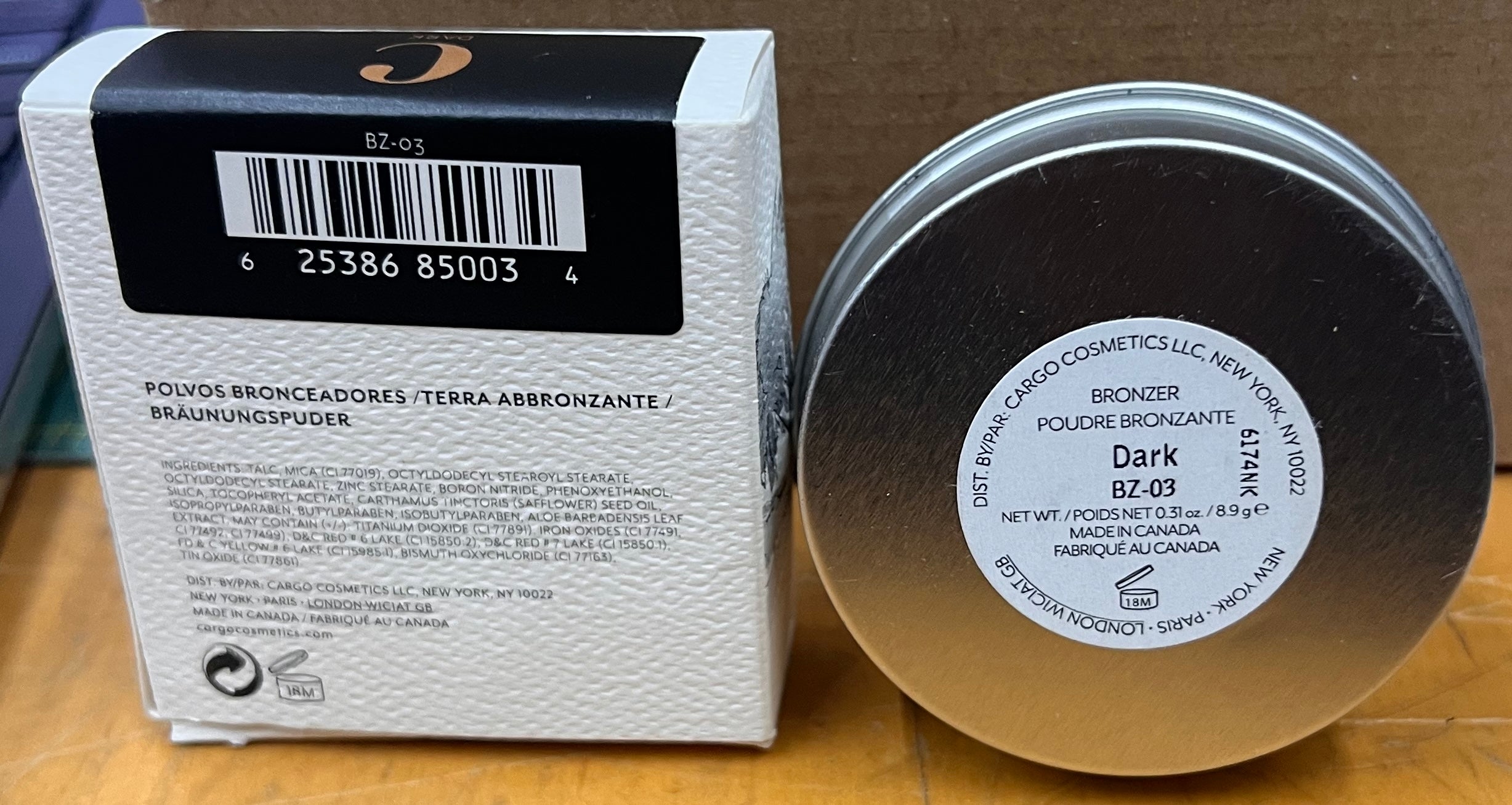 CARGO Bronzing Powder Dark Shade Matte Bronzer Face Makeup Compact