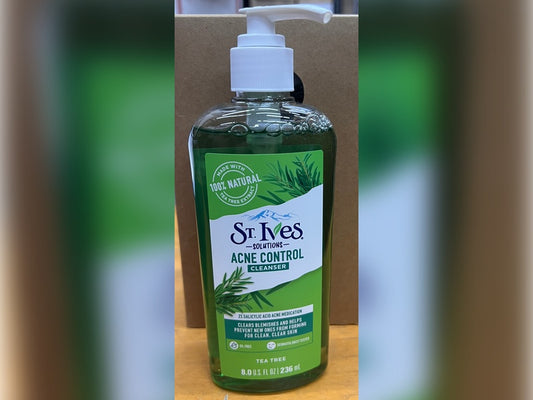 St. Ives Solutions Acne Control Cleanser – Tea Tree (8 fl oz / 236 mL)