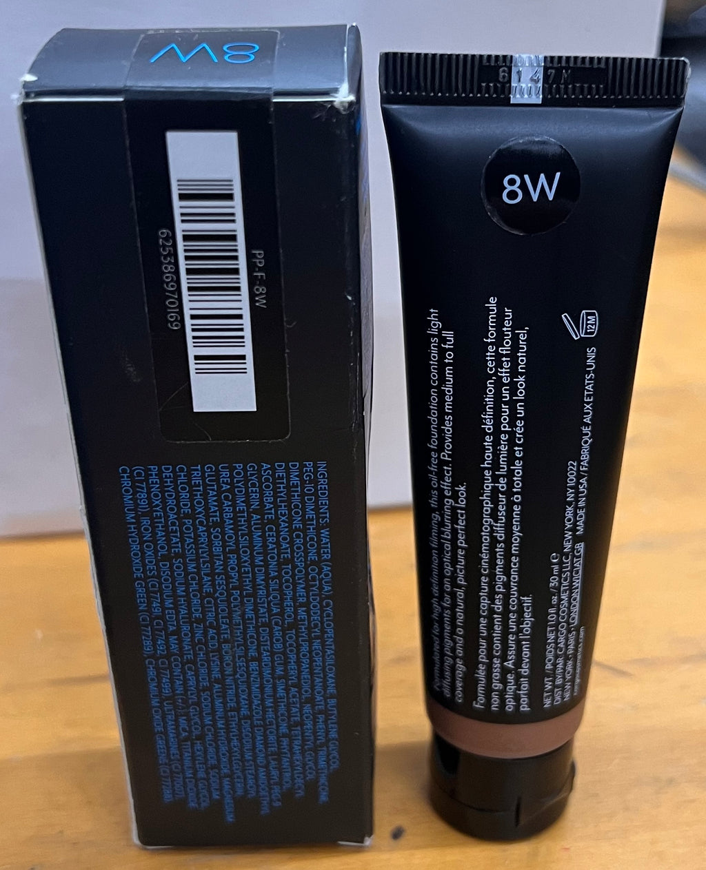 Cargo HD Picture Perfect Liquid Foundation Full Size Makeup Foundation 8W