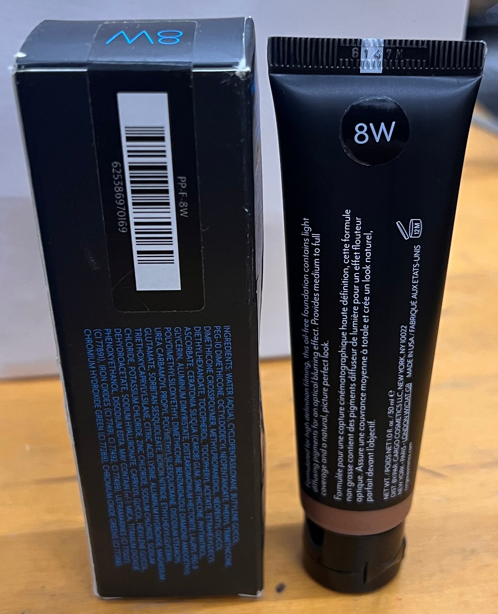 Cargo HD Picture Perfect Liquid Foundation Full Size Makeup Foundation 8W