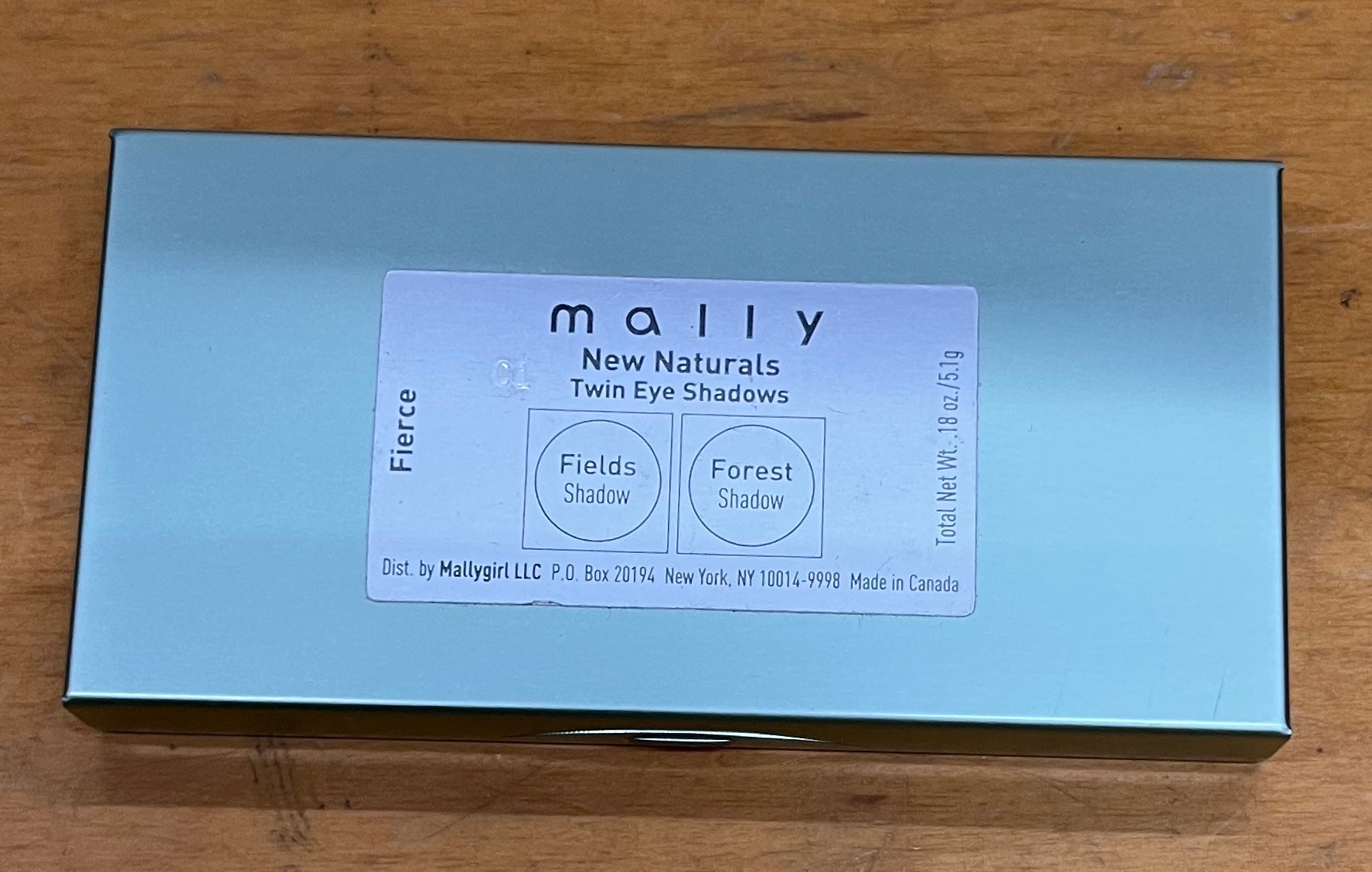 Mally New Naturals Twin Eye Shadow Fierce Full Size New