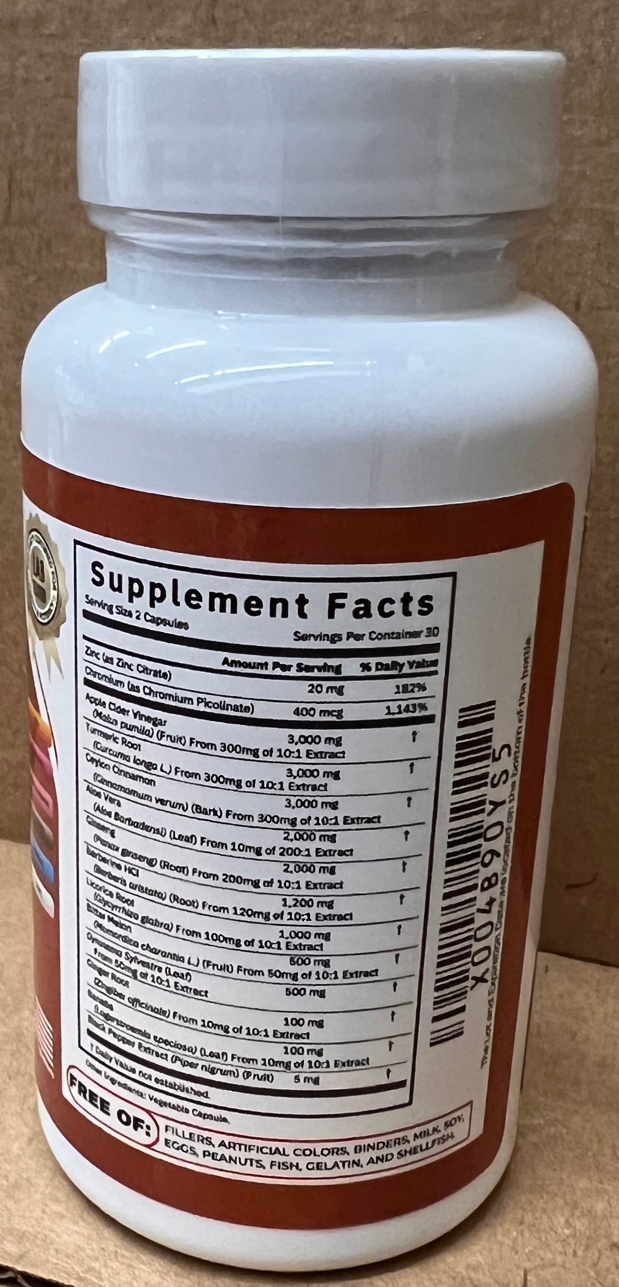 Healthy Body Secret Berberine+ Ceylon Cinnamon Apple Cider Vinegar & Turmeric