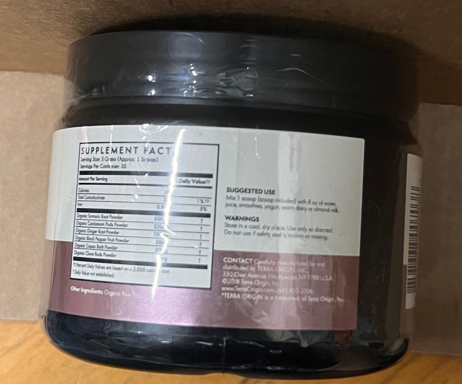 Terra Origin. Organic Turmeric Blend, Chai