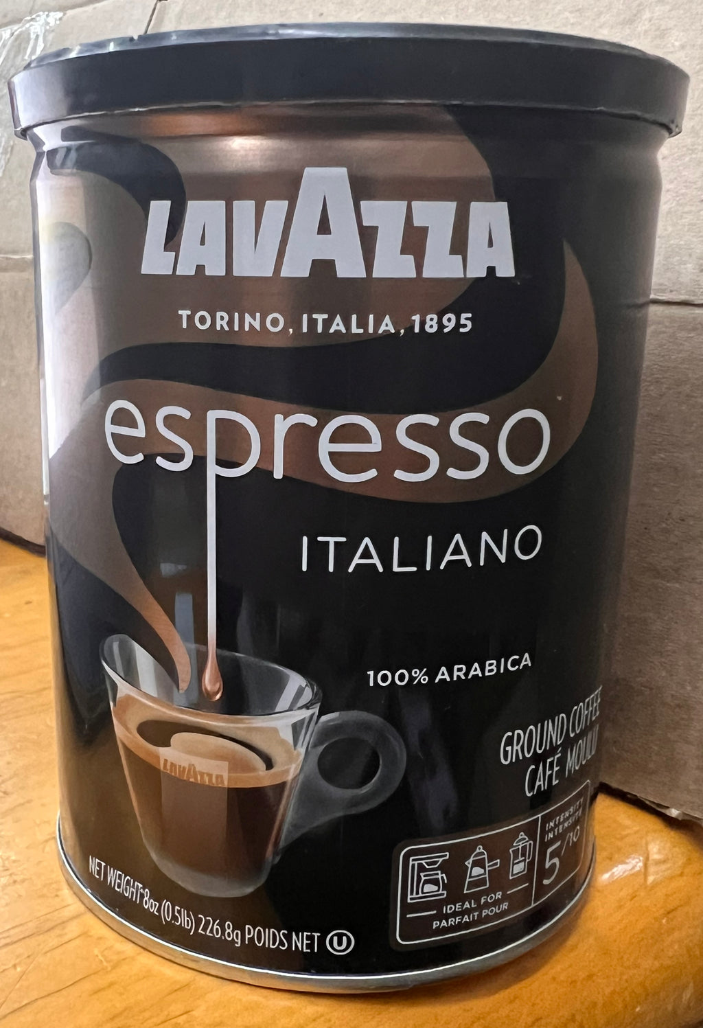 Lavazza Espresso Ground Coffee Medium Roast 100% Arabica 8 oz Tin New Sealed