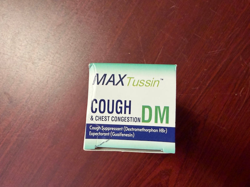 MAXTussin DM Cough & Chest Congestion Syrup Cherry Flavor – 4 fl oz
