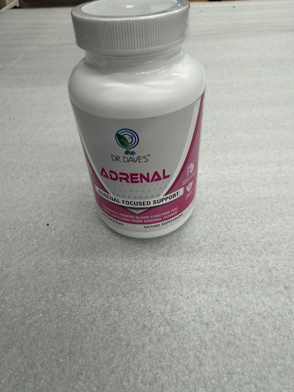 Dr. Dave's Adrenal 120  Capsules proper gland function ( 3 Boxes)