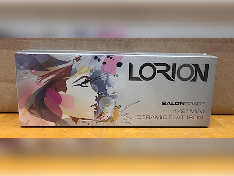 Lorion Salon Grade 1/2" Mini Ceramic Travel Size Flat Iron New In Sealed Box